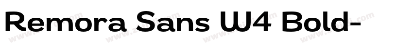 Remora Sans W4 Bold字体转换